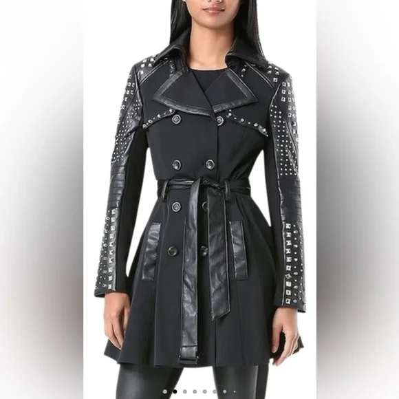 Bebe Studded Trench Coat Bebe Jackets Coats Bebe Studded Back
